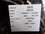 Getriebe Mazda Premacy 2,0 G5N10 96KW 131KM