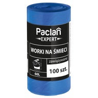 WORKI NA ŚMIECI wiązane mocne 60l 100szt PACLAN