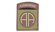 Naszywka 3D Airborne 82nd Brązowy 101 Inc.