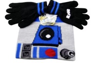 Zestaw zimowy dziecięcy Czapka zimowa rękawiczki Star Wars Disney 50-55cm