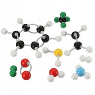 Kolorowy zestaw modeli do chemii organicznej,brak