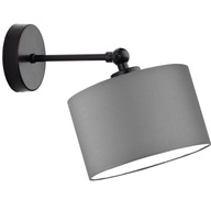 Kinkiet lampa ścienna abażur LED E27 kinkiet ścienny lampa na ścianę szary