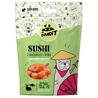 MR.BANDIT SUSHI S KRÁLIKOM A RYBOU 80G JEMNÝ KRÁLIK AROMATICKÁ TRESKA