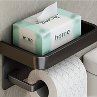 1ks držiak toaletného papiera s policou, stojan na toaletné vreckovky