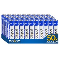 50x Baterie Polion AAA / paluszek 1,5V LR03 Ultra Alkaline do pilota 50 szt