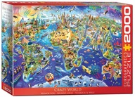 ZNAČKOVÁ PUZZLE EUROGRAPHICS BLÁZNIVÁ SVET 2000 el 96x68cm SKLADAČKA WORLD