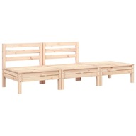 Ogrodowa sofa 3-osobowa, lite drewno sosnowe