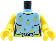 LEGO tors figurki - niebieska koszulka z wiązaniem na brzuchu