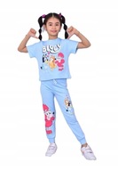 Serenad Kids piękny komplet dres 98-104 3-4 joggersy bluzka bawełna dresy