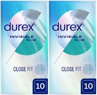 DUREX Invisible Close Fit sada 20 ks tenkých priliehavých kondómov