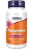 Pantethine 300mg Pantetín 60 kapsúl NOW Foods