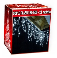 LAMPKI SOPLE 500 LED GRUBY KABEL 23m + FLASH