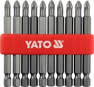 Jaskyne do skrutkovača 1/4'' PH2x75mm 10ks YT-0480