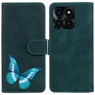 Etui Dla Honor X6A Drukowane W Kolorze Okładka Flip Folio Portfel Motyl Do