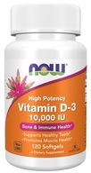 NOW FOODS ВІТАМІН D3 10000 МО 120k ВІТАМІН D3 250мкг