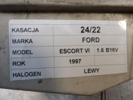 fog light left Ford Escort VI MK6 146895