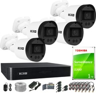 Monitorovacia súprava BCS CCTV-KIT-BCS-B-TA15FSR4(2.0) x4