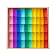 Zestaw klocków Rainbow Nauka zabawek edukacyjnych Nauka kolorów 50szt