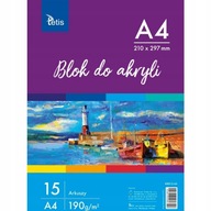 Akrylový blok A4 190g 15ark KB012A4 TETIS