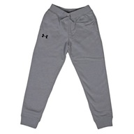 UA BOY'S RIVAL COTTON PANTS (M) Detské nohavice Sivá