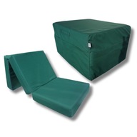 Skladací matrac Lux cube 195 x 75 x 15 cm + Taška - Zelená