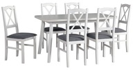 Sada rozkladací stôl OSLO 6 a 6 stoličiek NILO 11 Produkt Poľský farby