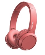 Słuchawki bezprzewodowe nauszne Philips TAH4205 Czerwone