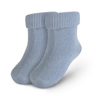 Ponožky s vyhrnutím modré 12-18 mesiacov