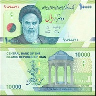 IRAN, 10000 RIALS (2019), sygn. 39, Pick 159c
