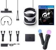 SONY PLAYSTATION VR GOGLE PS4 CUH-ZVR2 + 2 MOVE + KAMERA V2 + GRA