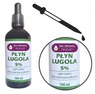 PŁYN LUGOLA jod jodek 5% butelka 100ml jod jodek