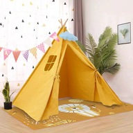 Namiot domek Teepee tipi 120x120x160 cm miodowy Domarex