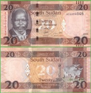 DÉL-SZUDÁN 20 POUNDS 2015 P-13a UNC