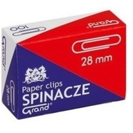 Spinacze 28 mm Grand 100 szt., ocynkowane