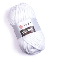 Gruba włóczka YarnArt Cord Yarn nr 751 biały, tunel z wypełnieniem 250g 73m