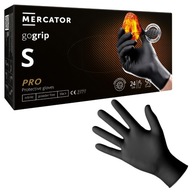Rękawiczki MERCATOR GOGRIP NITRYLOWE black CZARNE 50 szt rozmiar S