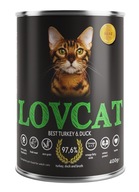 LOVCAT Best Turkey & Duck Indyk i Kaczka 400g