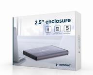 GEMBIRD OBUDOWA HDD/SSD USB 3.0 2.5" SATA, SZCZOTKOWANE ALUMINIUM