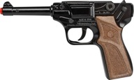 Gonher Metalowy pistolet na kapiszony z dodatkowymi kapiszonami 72 strzały