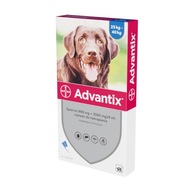 Advantix na pchły kleszcze psy do 25 - 40kg (4x 4ml)