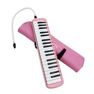 37 Piano Keys Keyboard Melodica Harmonica W/ Mouthpiece Musicians Gift Pink