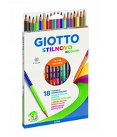 Kredki Stilnovo dwustronne 18 kolorów GIOTTO /Giot