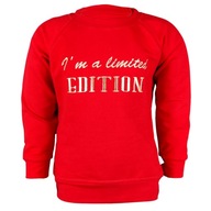 sweter dla dziecka czerwony 92 bez kaptura czerwona bluza dla chlopca