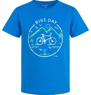 T-shirt chłopięcy Koszulka dziecięca 110 Bawełna MTB Rower niebieski Endo