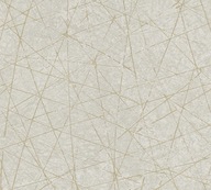 Vinylová tapeta na vlies umývateľná béžová zlatý geometrický vzor 53 cm