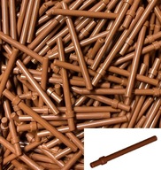 LEGO Építőkocka 10db Rúd 6L Ötvözettel Barna 63965