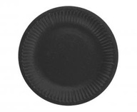 Taniere pap. jednofarebné, čierne, 18 cm, 6 ks
