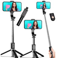 KIJEK DO SELFIE STICK 3w1 TRIPOD STATYW + PILOT BLUETOOTH Z UCHWYTEM NA TEL