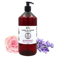 OLEJEK DO MASAŻU NATURALNY WEGAŃSKI VCEE ROSE&LAVENDER 1000ML