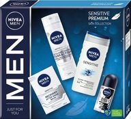NIVEA Zestaw prezentowy męski Sensitive Premium 4 elementy